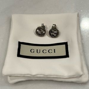 Gucci Interlocking Stud Earrings- Like New